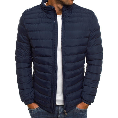 Men's Down Puffer Jacket Warm Waterproof Black
