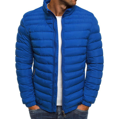 Men's Down Puffer Jacket Warm Waterproof Black