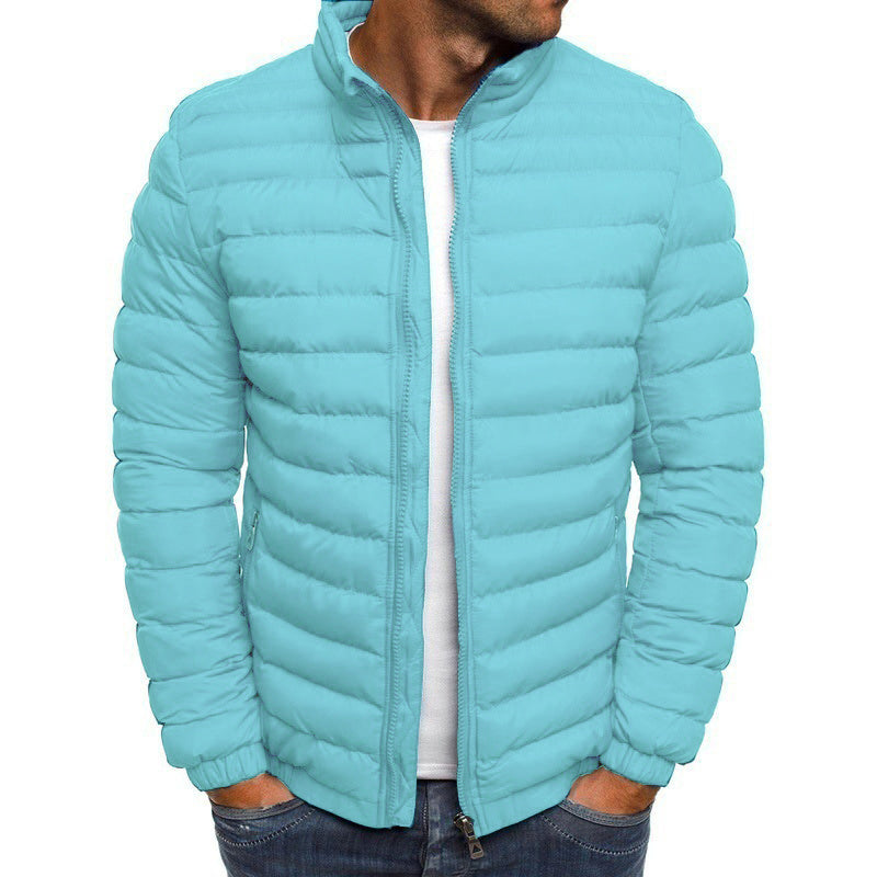 Men's Down Puffer Jacket Warm Waterproof Black