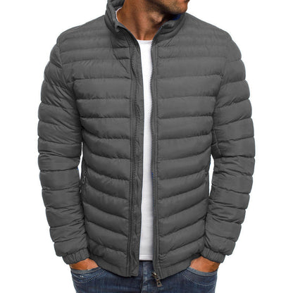 Men's Down Puffer Jacket Warm Waterproof Black