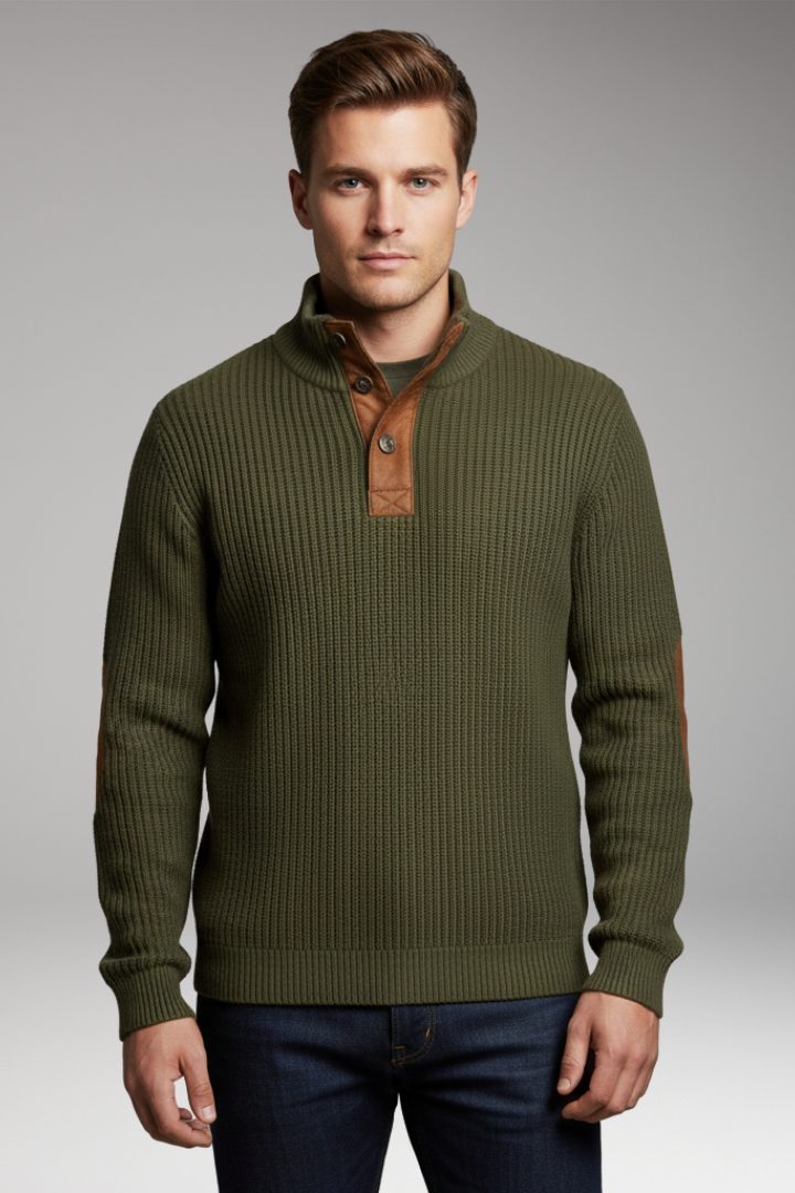 Men's Long Sleeve Stand Collar Sweatshirt