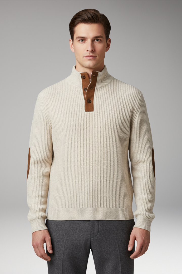 Men's Long Sleeve Stand Collar Sweatshirt