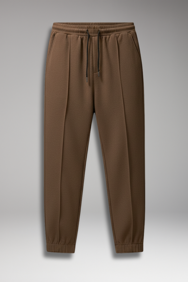 Men's Athletic Pants Elastic Waist Black - VibreMode