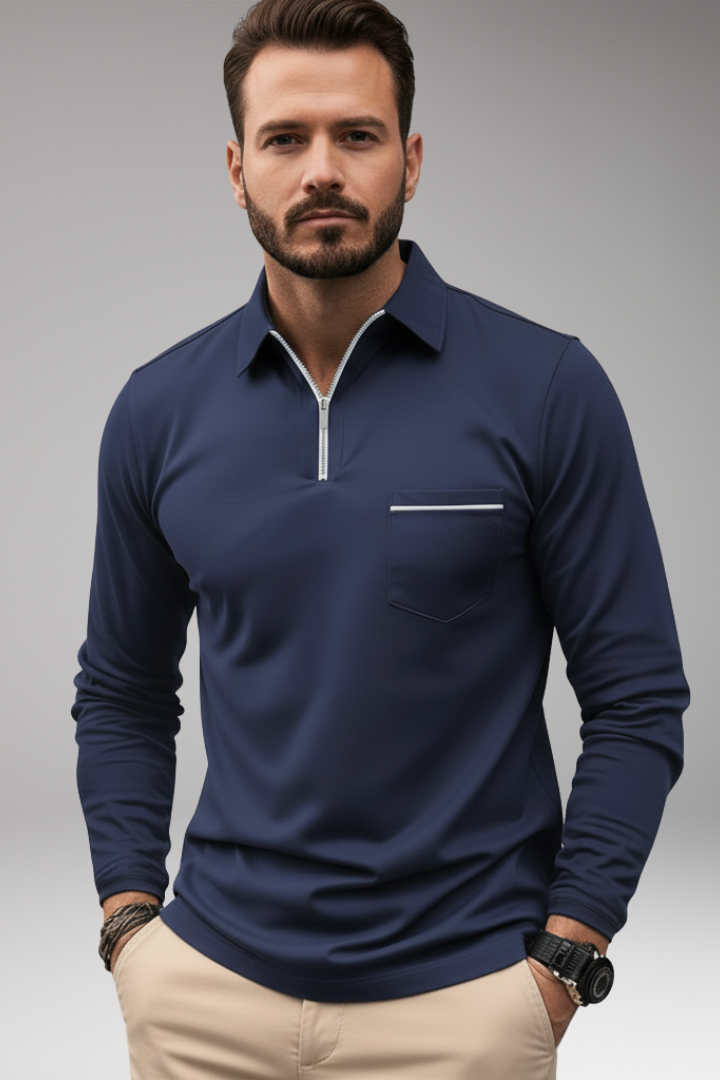 Men's Long Sleeve Dress Shirt Cotton Button Down