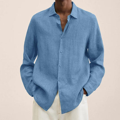 mens-woven-button-front-shirt-with-point-collar-and-long-sleeves-9
