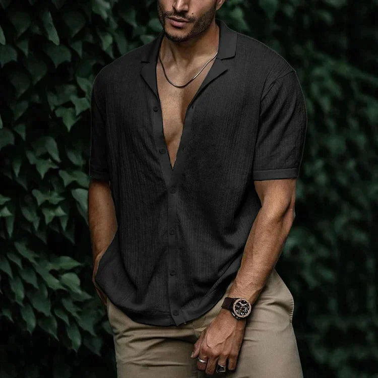 mens-woven-button-up-shirt-with-camp-collar-and-short-sleeves-12