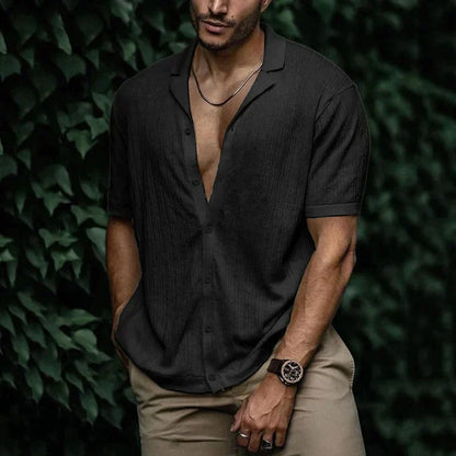 mens-woven-button-up-shirt-with-camp-collar-and-short-sleeves-12
