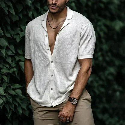 mens-woven-button-up-shirt-with-camp-collar-and-short-sleeves-4