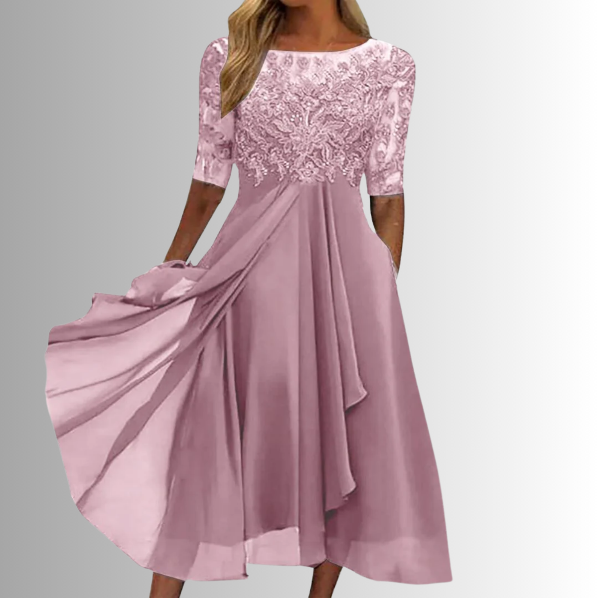 Meredith Women's A-Line Midi Dress - VibreMode