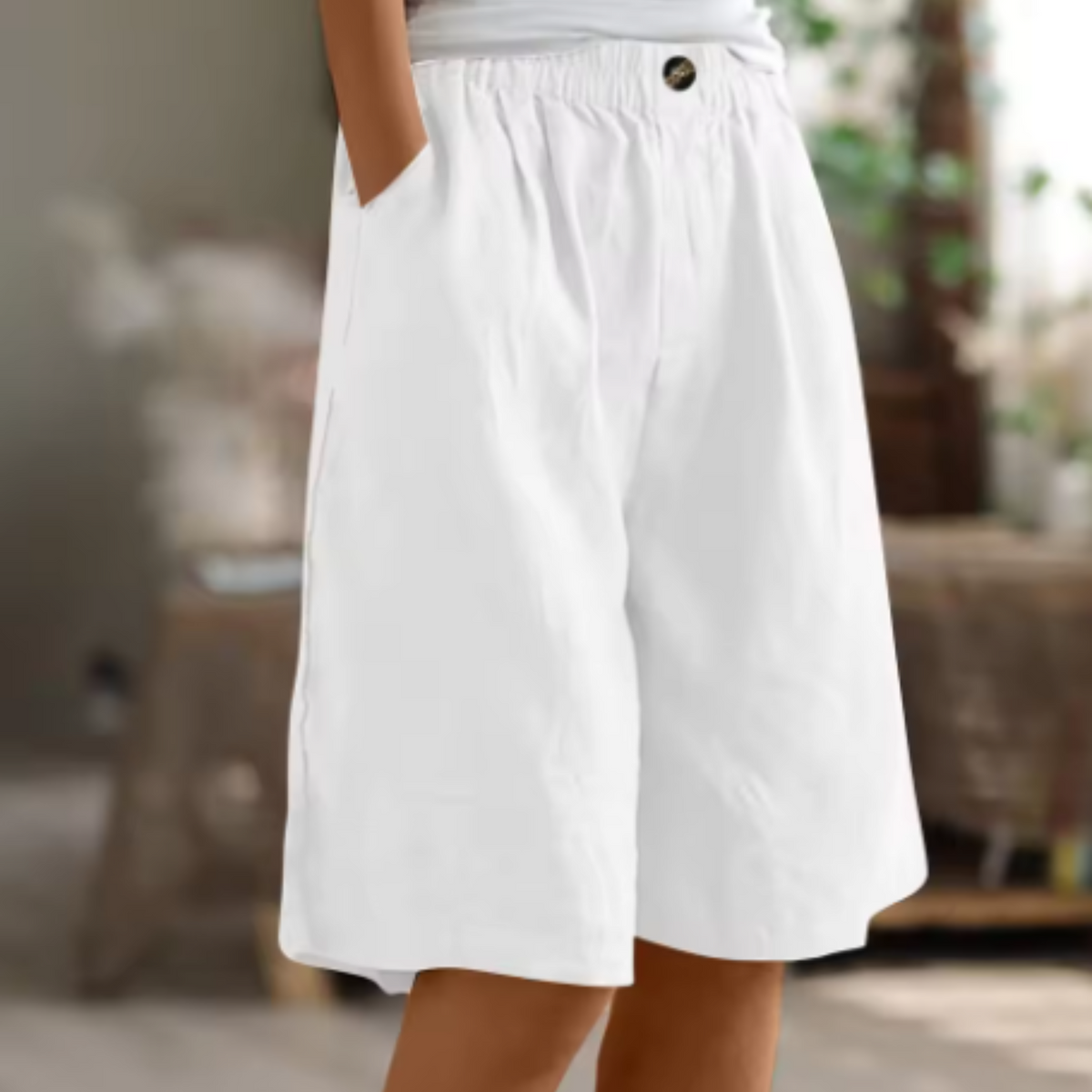 Image of Michele | Women's High-Waisted Culotte Shorts