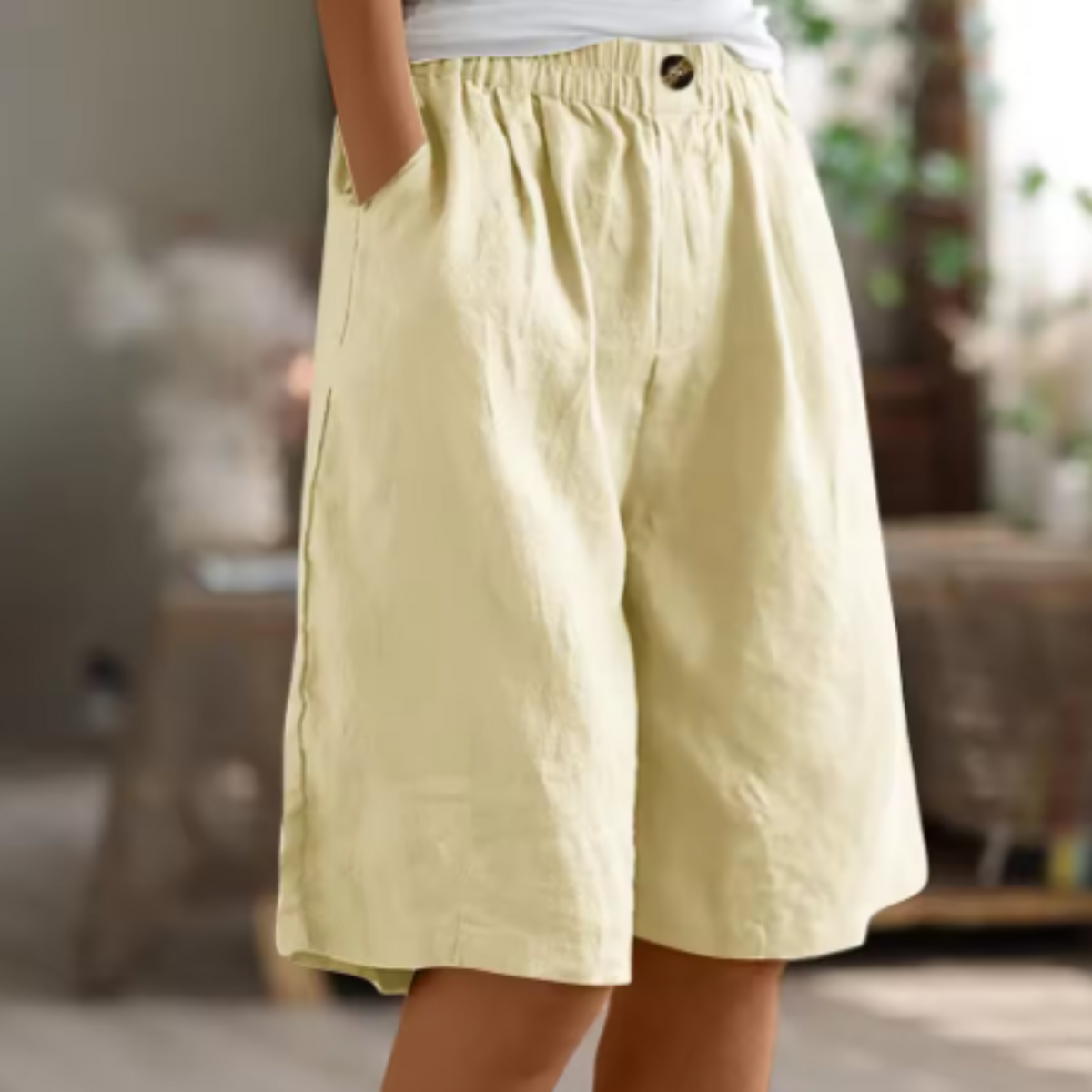 Image of Michele | Women's High-Waisted Culotte Shorts