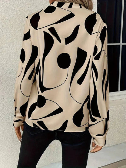 Image of Michele | Women's Long Sleeve Printed Blouse