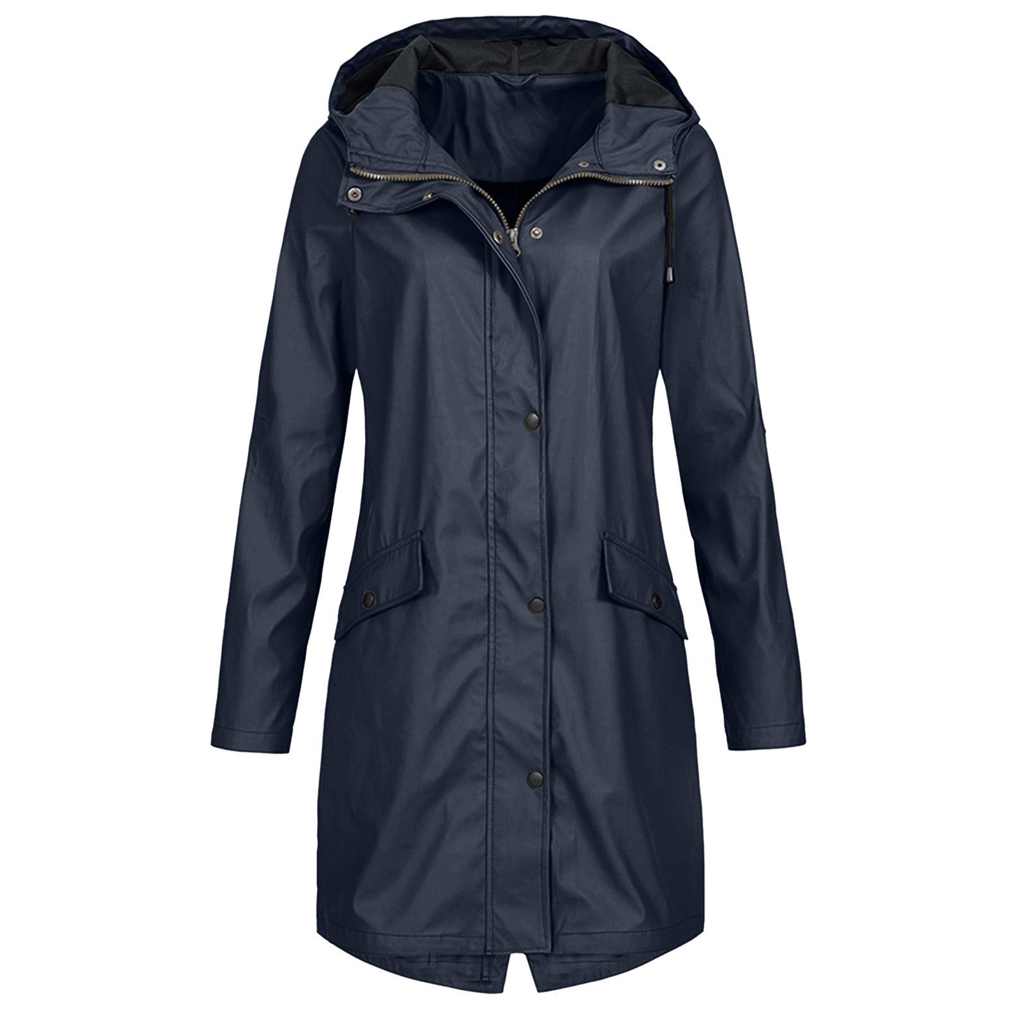 Women's Mid-Length Hooded Coat - VibreMode