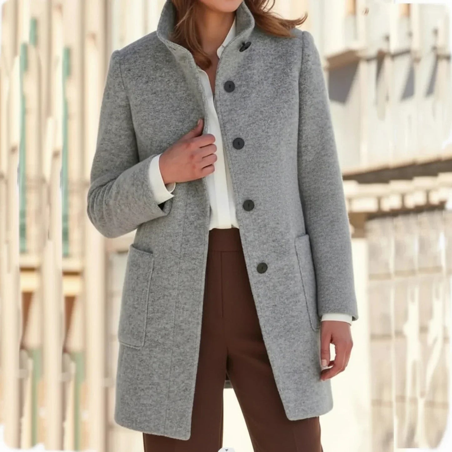 Women's Mid-Length Winter Coat - VibreMode