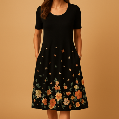 Women’s midi dress with flattering fit and breathable fabric, perfect for casual outings, parties, and elegant occasions.