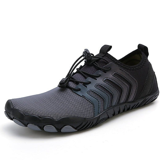 Dark Grey Waterproof Grip Running Shoes - VibreMode