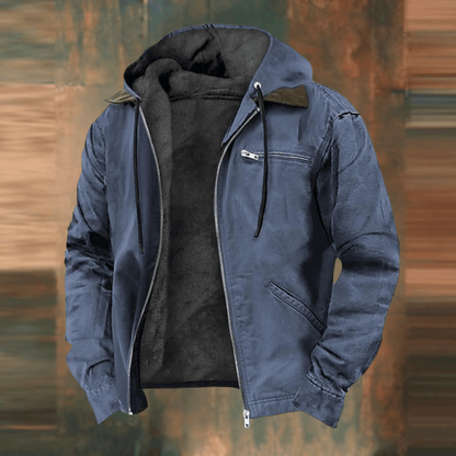 Men's Bomber Jacket Warm Lined Zip Pockets
