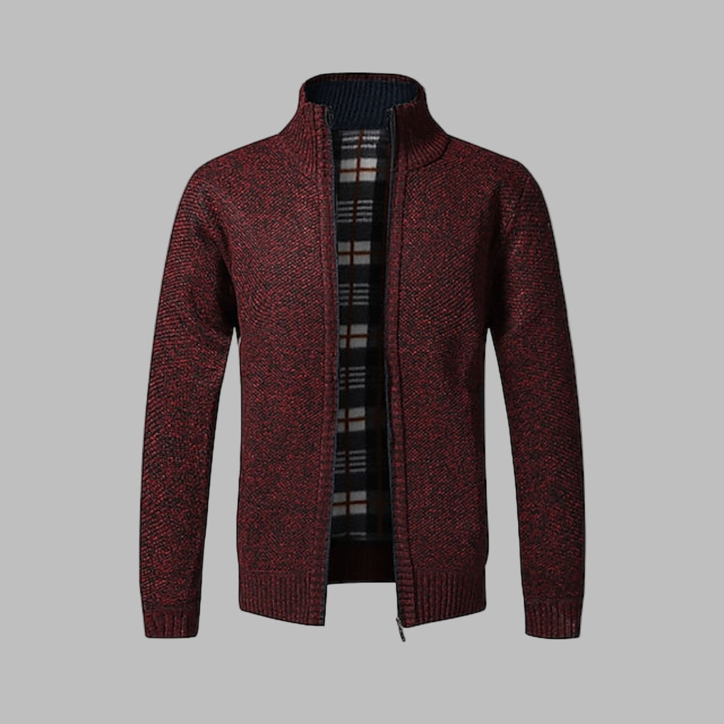 Men's Zipper Knit Sweater