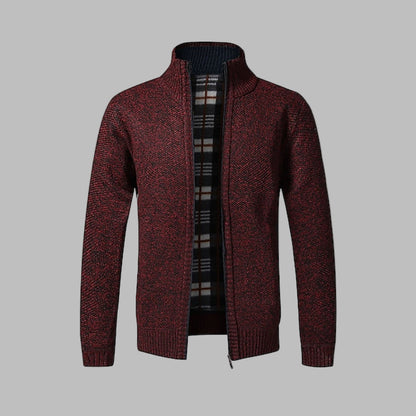 Men's Zipper Knit Sweater