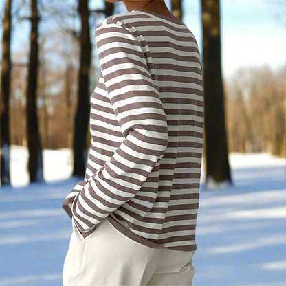 Image of Miranda | Women's Long Sleeve Striped T-Shirt