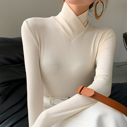 Women's Turtleneck Sweater Long Sleeves - VibreMode