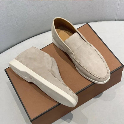 Men's Casual Loafers Leather Timeless Brown