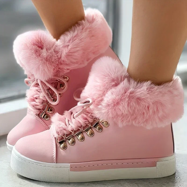 Women's Fuzzy Ankle Boots