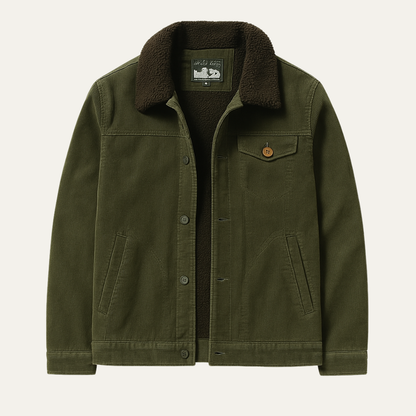 Monferrato Men's Corduroy Winter Jacket Fur Collar - VibreMode