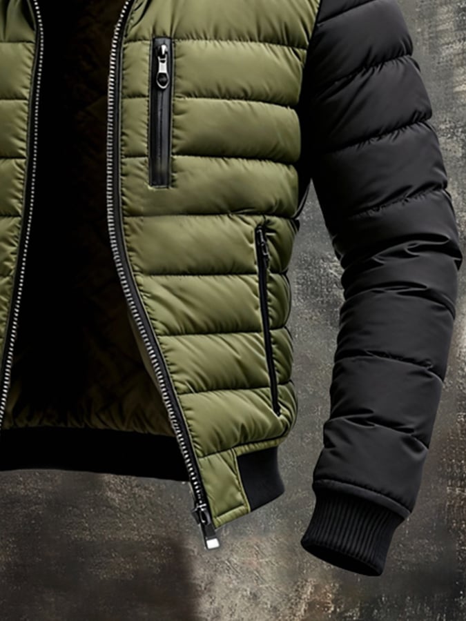 Image of Monty | Men's Color Block Puffer Jacket