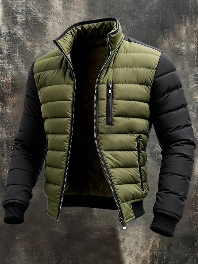 Image of Monty | Men's Color Block Puffer Jacket