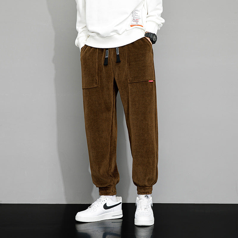 Men's Corduroy Jogger Pants - VibreMode