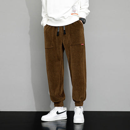 Men's Corduroy Jogger Pants - VibreMode