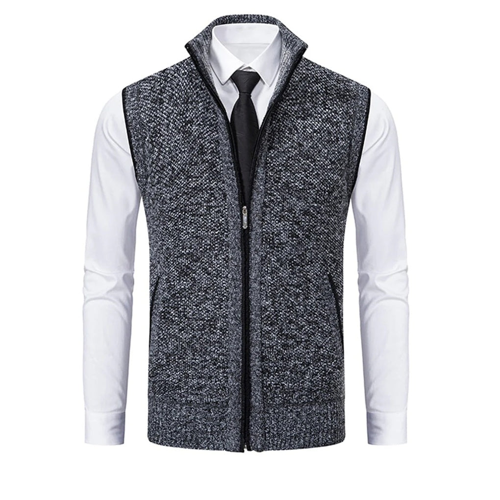 Men's Polished Vest Refined Details