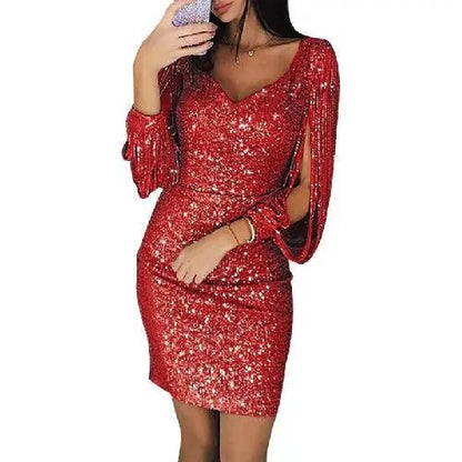 Glamorous Nighttime Party Dress - VibreMode