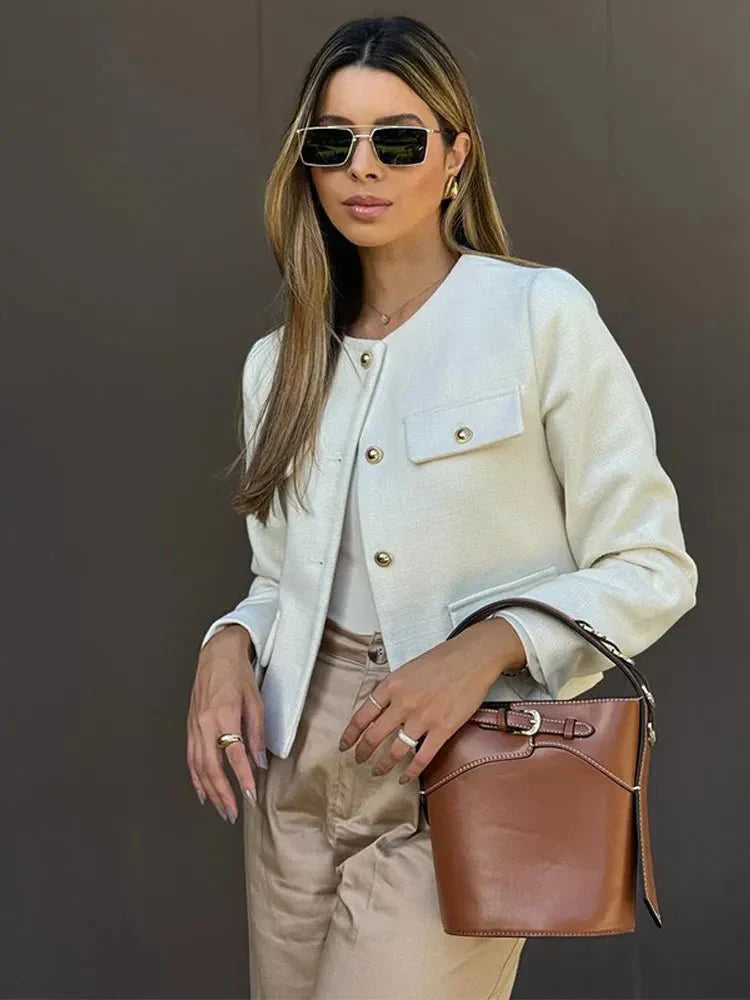 Women's Tweed Blazer Tailored Fit