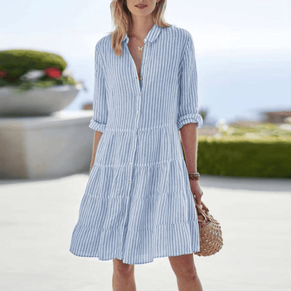 Fashionable Horizontal Beach Dress for Ladies - VibreMode