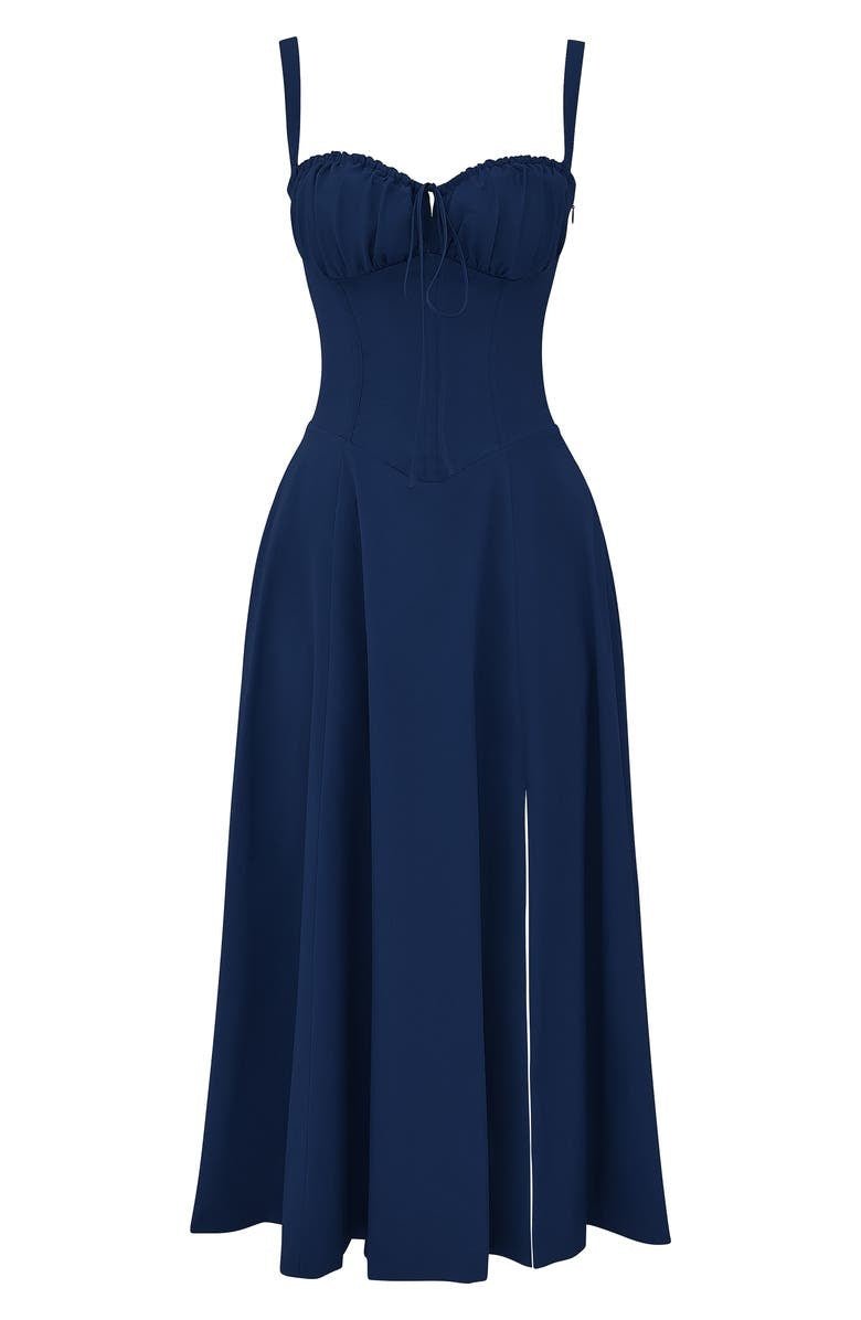 Chic Ladies Fit and Flare Midi Dress