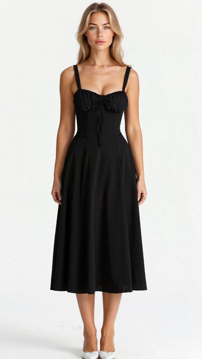 Women's Floral Bustier Dress Midriff Shaper