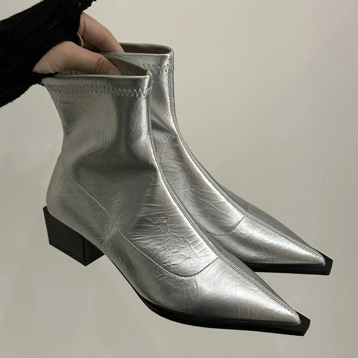 Women's Tapered Ankle Boots Comfortable Fit - VibreMode