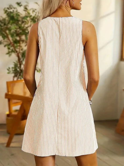Classic Navy Blue Short Dress