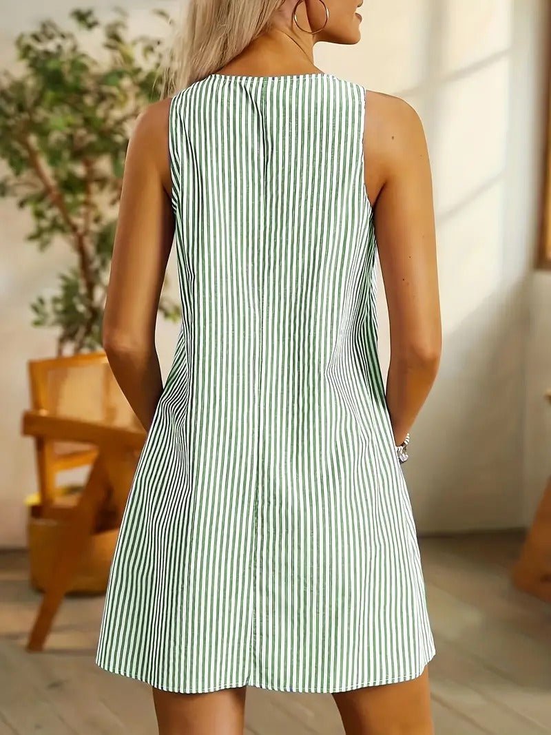 Classic Navy Blue Short Dress