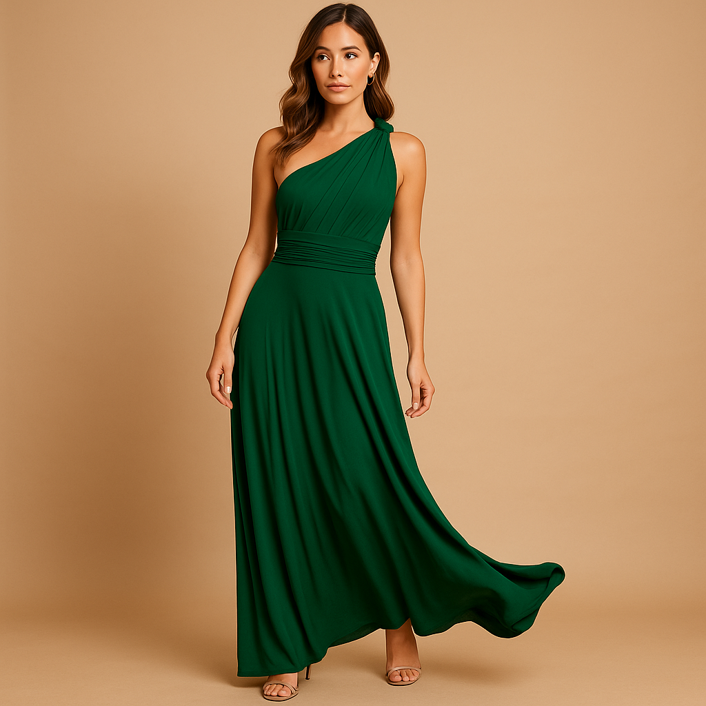 Women’s multiway wrap dress with adjustable design and flattering fit, perfect for summer events, parties, and elegant casual outfits.