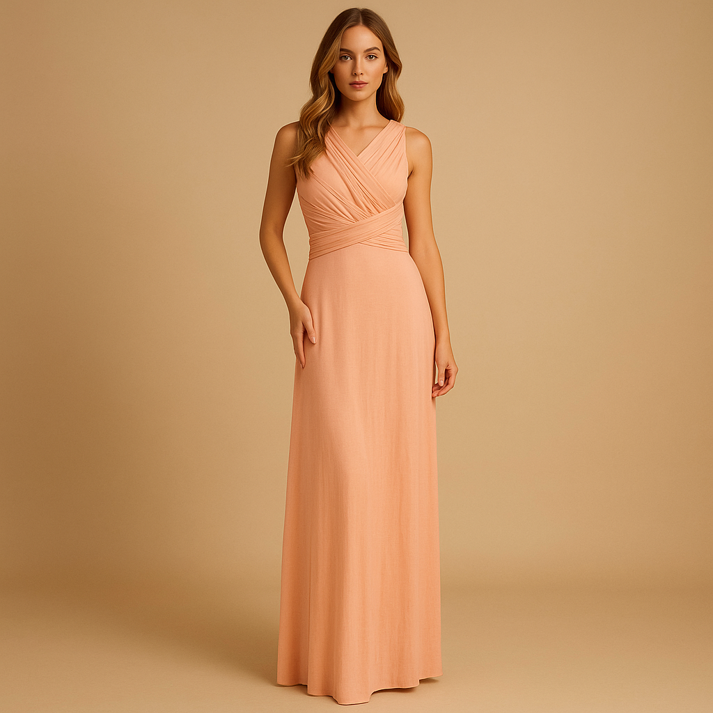 Women’s multiway wrap dress with adjustable design and flattering fit, perfect for summer events, parties, and elegant casual outfits.