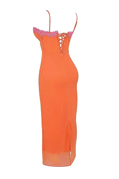 Women's Floral Maxi Dress Adjustable Strap