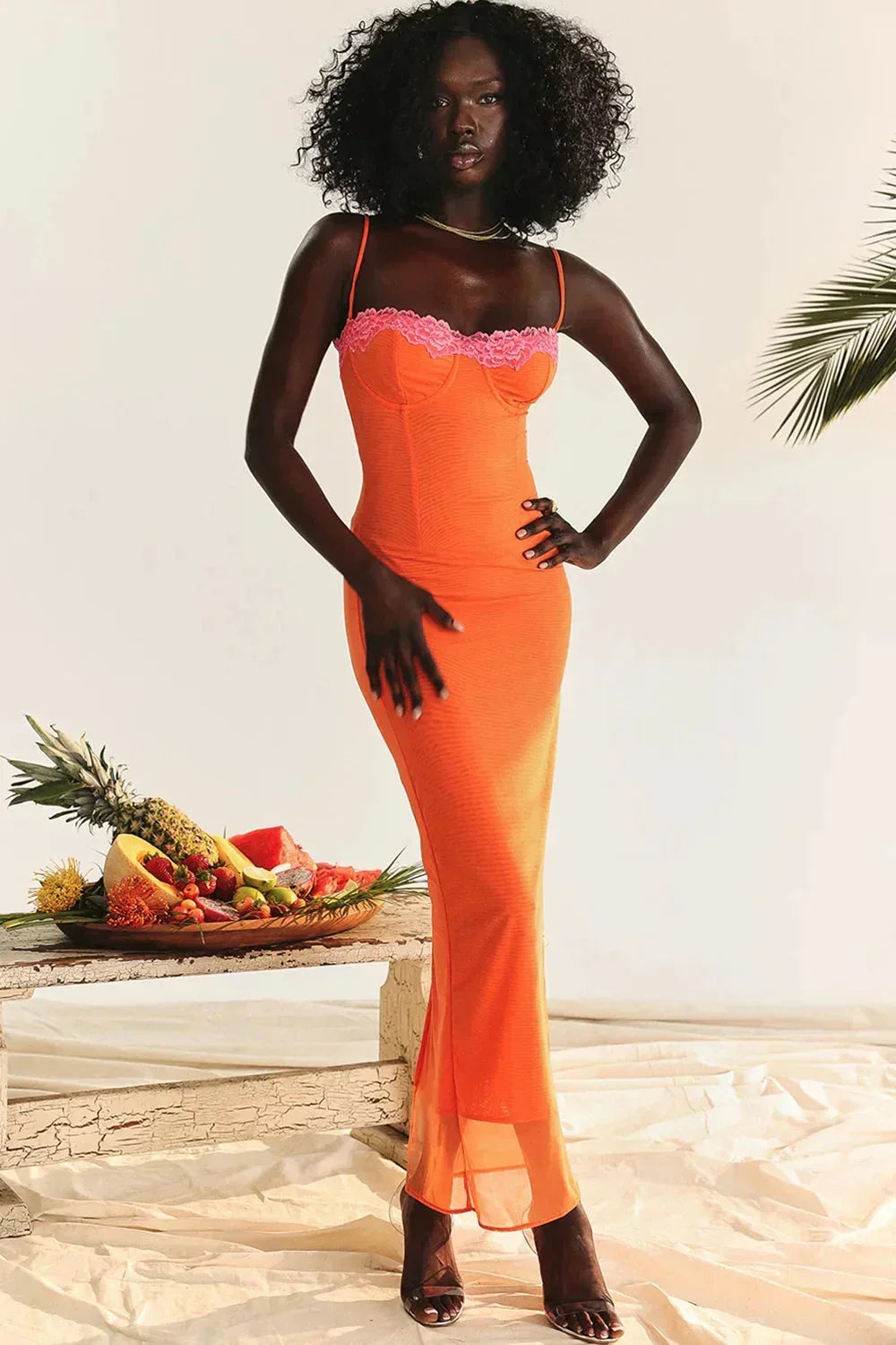 Women's Floral Maxi Dress Adjustable Strap