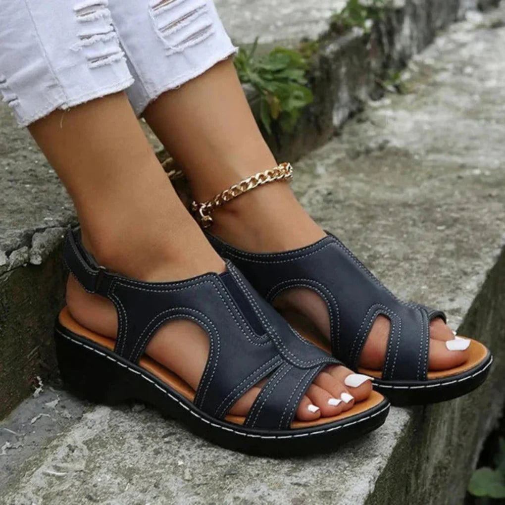 Arch Support Sandals Comfortable Contoured Sole - VibreMode