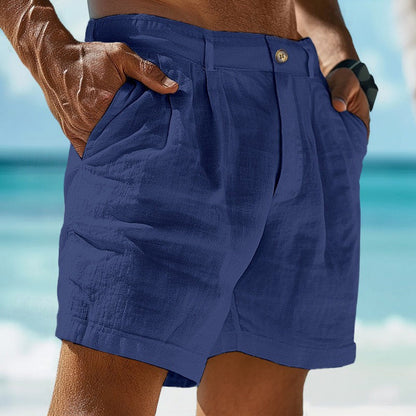 Image of Neil | Men's Pleated Chino Shorts