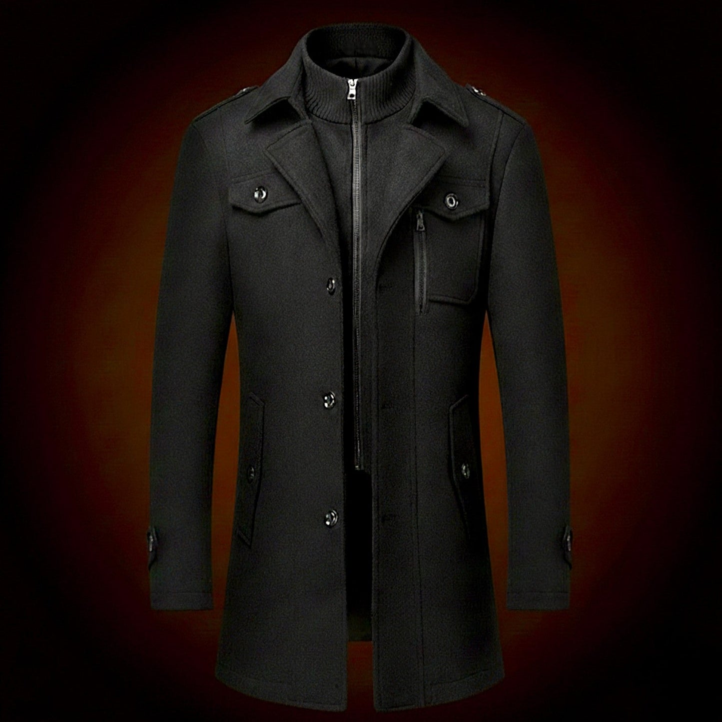 Rothmere Officer Wool Coat - Jack Hafford