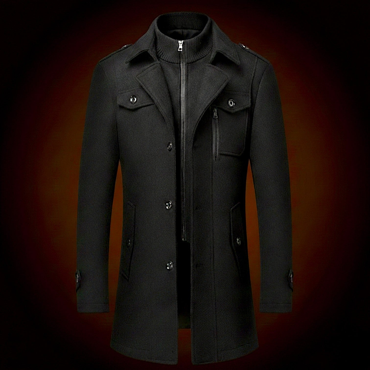 Rothmere Officer Wool Coat - Jack Hafford