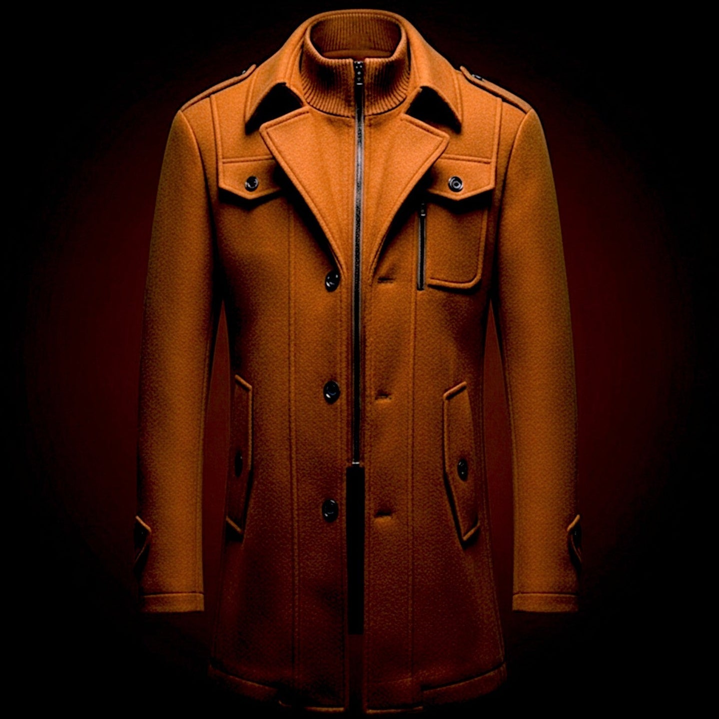Rothmere Men's Wool Officer Coat - VibreMode